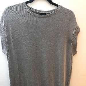 Zara black & white top